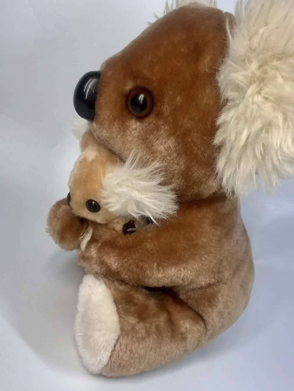 Vintage 1980s Koala Bear Mama & Baby Plush Animal California Stuffed Toys 11”